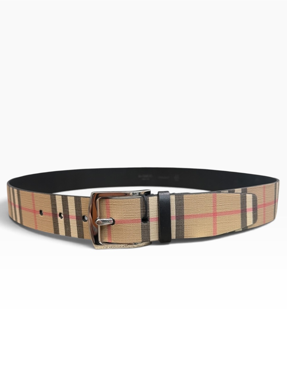 Brand new w/ tags Authentic Burberry Classic Check Men's Belt in Beige